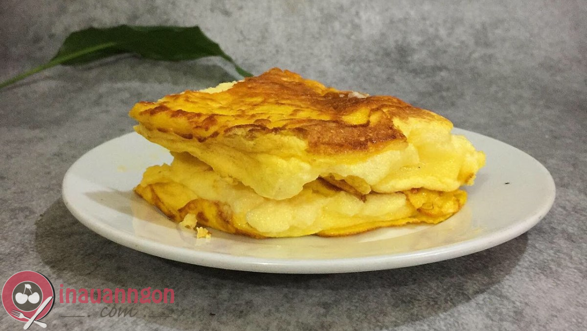 Món trứng chiên bọt biển thần thánh, ngon mắt